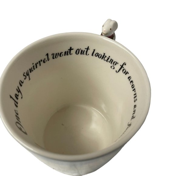 STARBUCKS Christmas Mug Huxley Mouse Squirrel Winter Coffee Tea 2010 Bone China - Picture 8 of 14